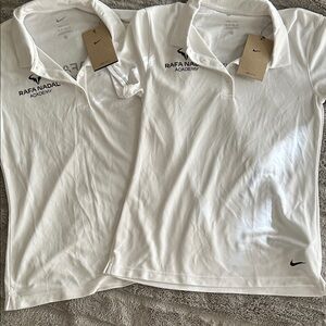 Nike White Rafa Nadal Academy Polo